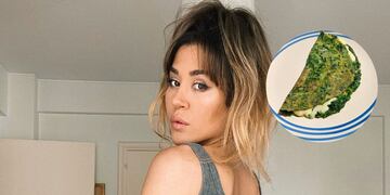 Jimena Barón enseñó a hacer su omelette de espinaca