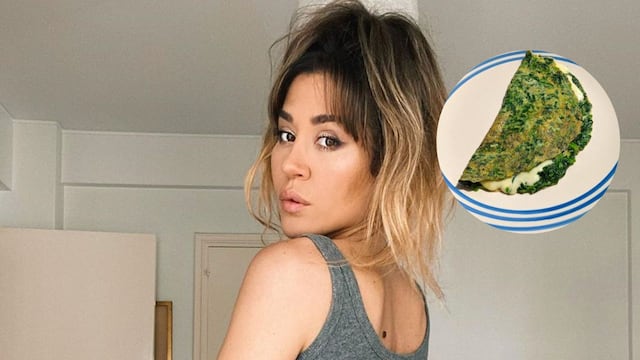 Jimena Barón enseñó a hacer su omelette de espinaca