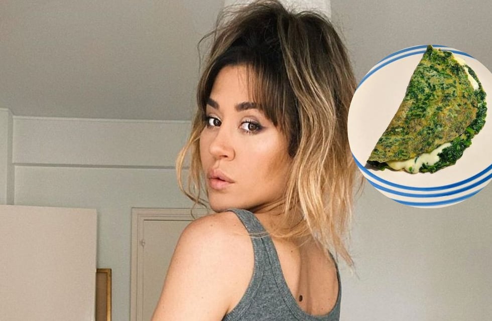 Jimena Barón enseñó su receta para un omelette saludable de espinaca: el paso a paso