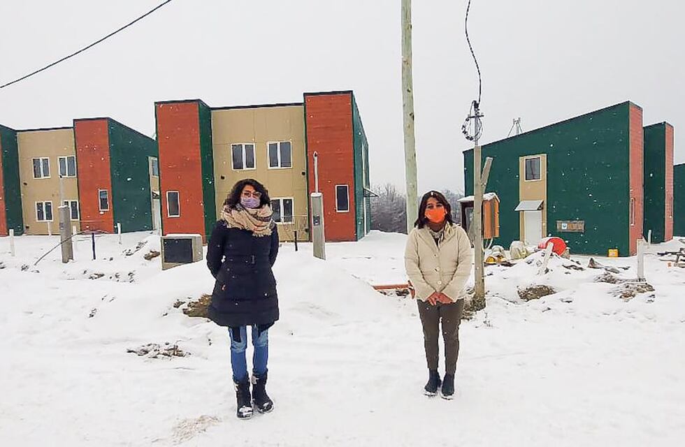 La construcción de las 55 viviendas en Tolhuin entra en su etapa final