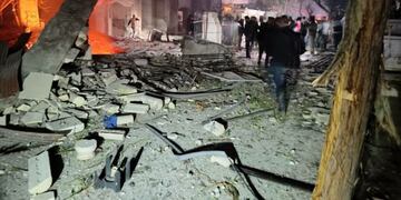 Las consecuencias del bombardeo de Israel en Damasco.