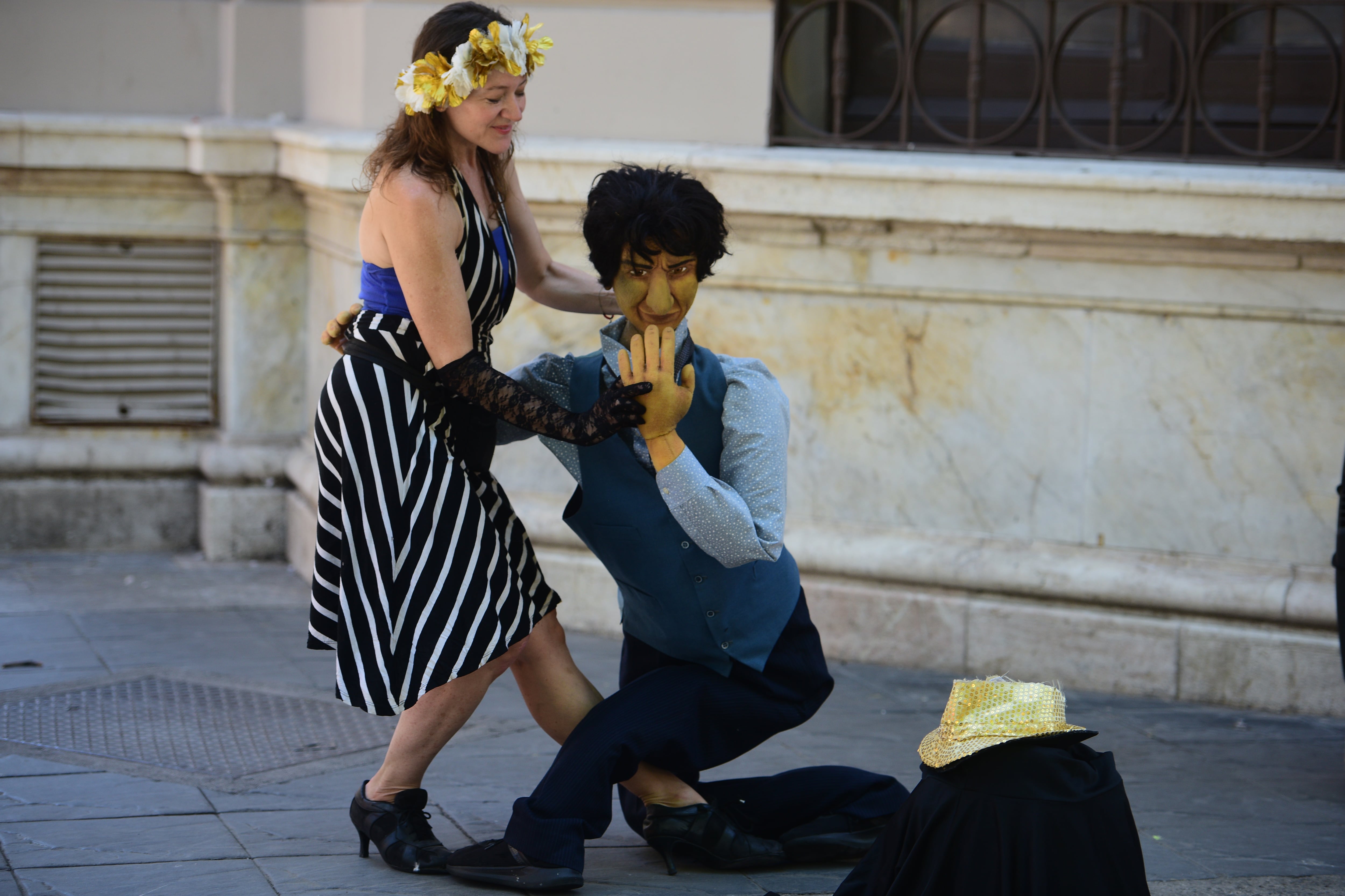 Tango en la peatonal de Córdoba. (José Gabriel Hernández / La Voz)