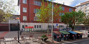 Vista desde las afueras del colegio La Salle de Sestao, España.