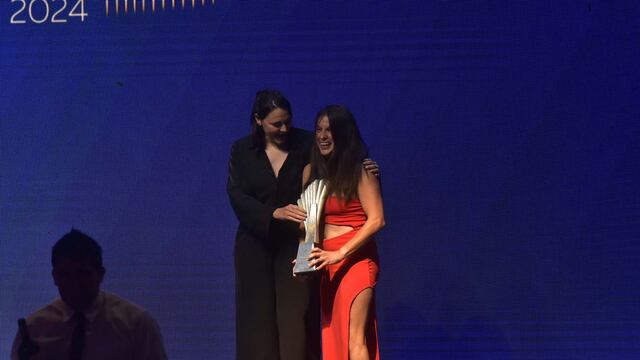 Premios Cóndor al deporte:Elizabeth Noriega recibe su premio.(Facundo Luque / La Voz)