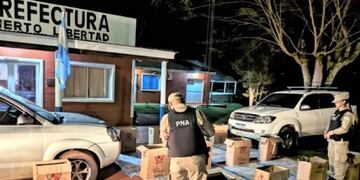 Incautan millonario contrabando de cigarrillos en Puerto Libertad.