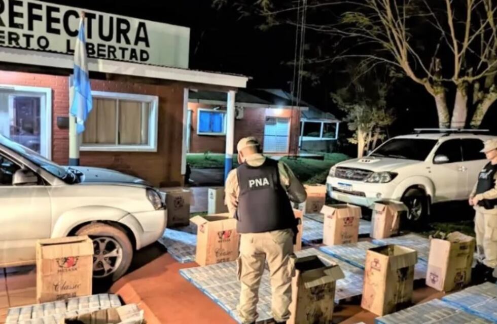 Incautan millonario contrabando de cigarrillos en Puerto Libertad
