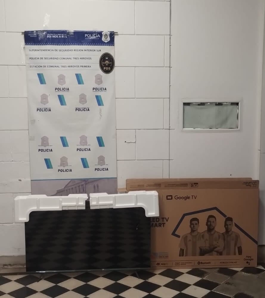 Allanamiento positivo por robo en Tres Arroyos