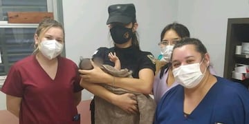 Wanda: abandonaron a un bebé de tres meses en la vía pública