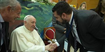Vuoto participó del encuentro de “Scholas Occurrentes” junto al Papa Francisco