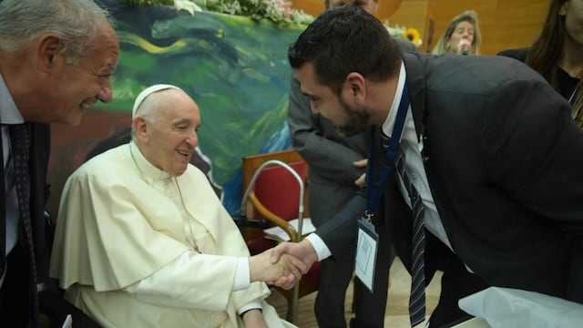 Vuoto participó del encuentro de “Scholas Occurrentes” junto al Papa Francisco