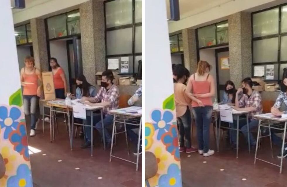 Con un video denunciaron que dejaron entrar a cuatro personas juntas al cuarto oscuro a votar