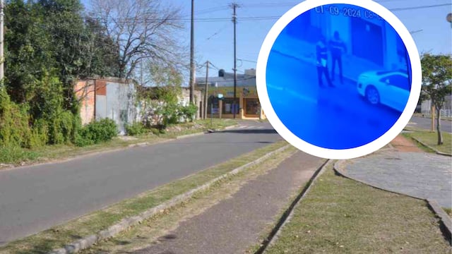 Dió positivo de alcoholemia y se fugó con un agente de tránsito en el capot