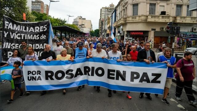 La convocatoria marchó hasta el Monumento a la Bandera