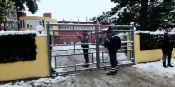 Allanamiento en la Comuna de Villa Parque Síquiman, este miércoles 16 de junio.