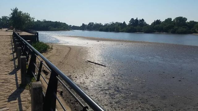 Río Gualeguaychú con bajante / Instagram:todo Gualeguaychú