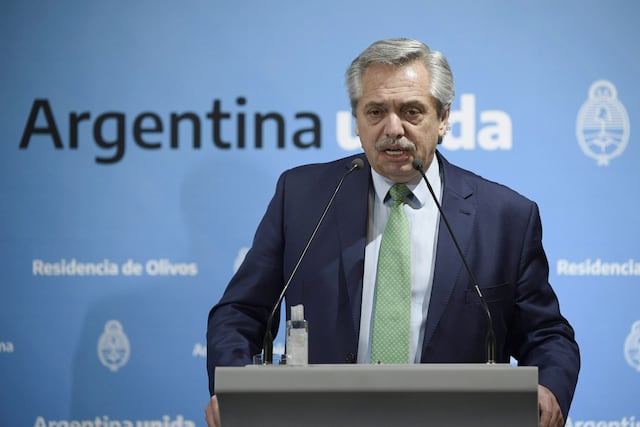 El presidente Alberto Fernández. (Presidencia)