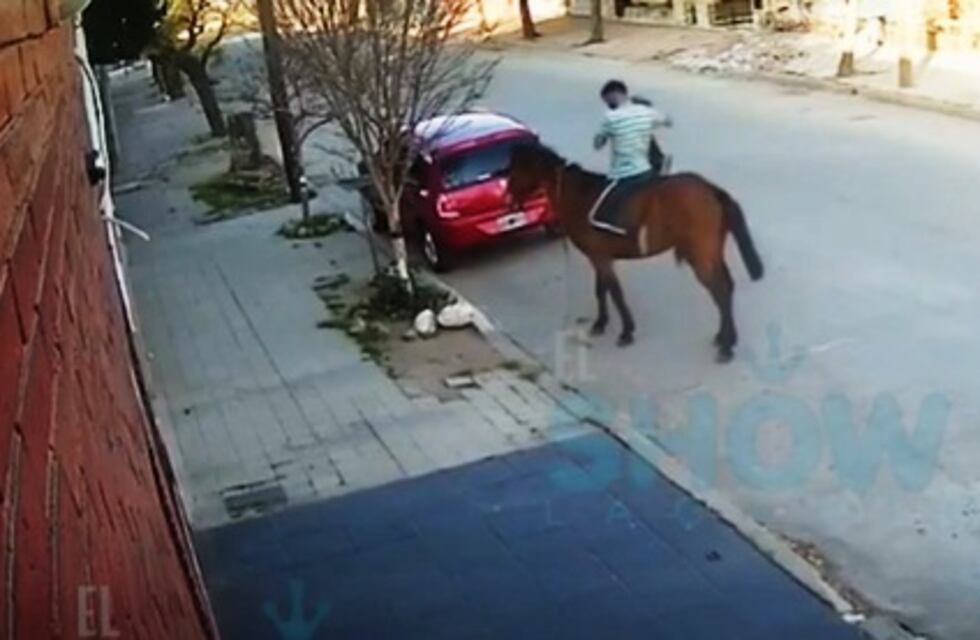 Inseguridad descontrolada: ladrón a caballo, por las calles de Córdoba