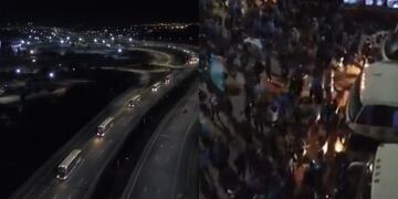 La "Caravana Pirata". Así van los hinchas de Belgrano a La Rioja.