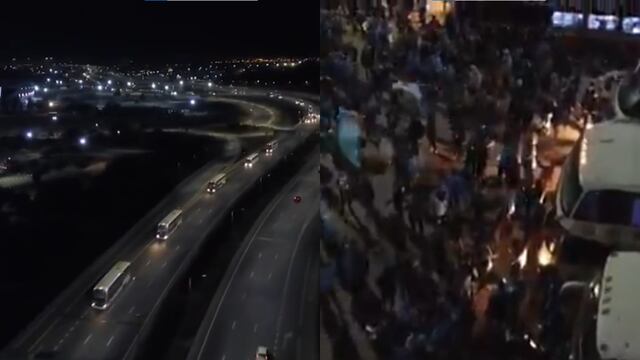 La "Caravana Pirata". Así van los hinchas de Belgrano a La Rioja.