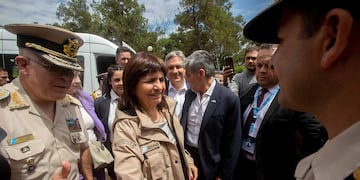 Patricia Bullrich visitó Embalse junto a Martín Llaryora y Juan Pablo Quinteros. (La Voz)