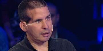 El exfutbolista Fernando Cáceres. (Captura Telefe)