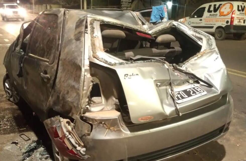 Choque y vuelco: un conductor gravemente herido en San Rafael