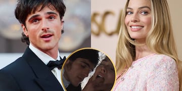 Margot Robbie y Jacob Elordi.