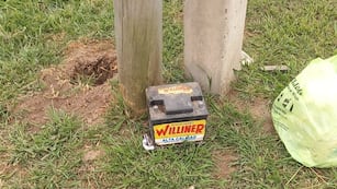 El material secuestrado al delincuente