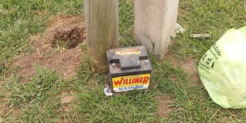 El material secuestrado al delincuente