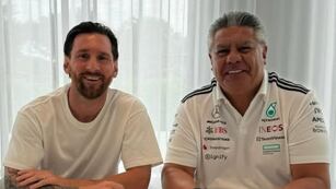 El capitán de la Selección Argentina recibió en Miami al titular de la AFA.