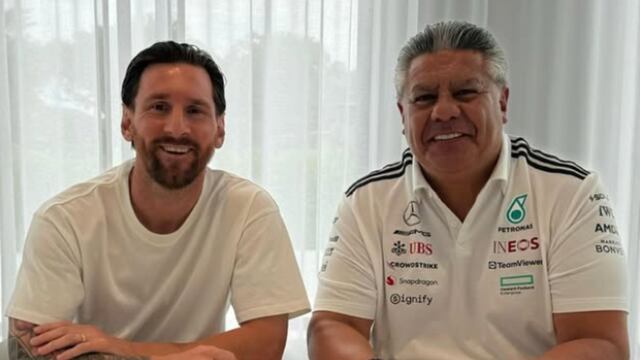 El capitán de la Selección Argentina recibió en Miami al titular de la AFA.