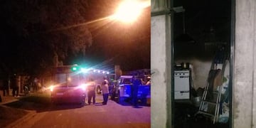Las llamas se desataron en una vivienda de barrio Villa 9 de Julio.