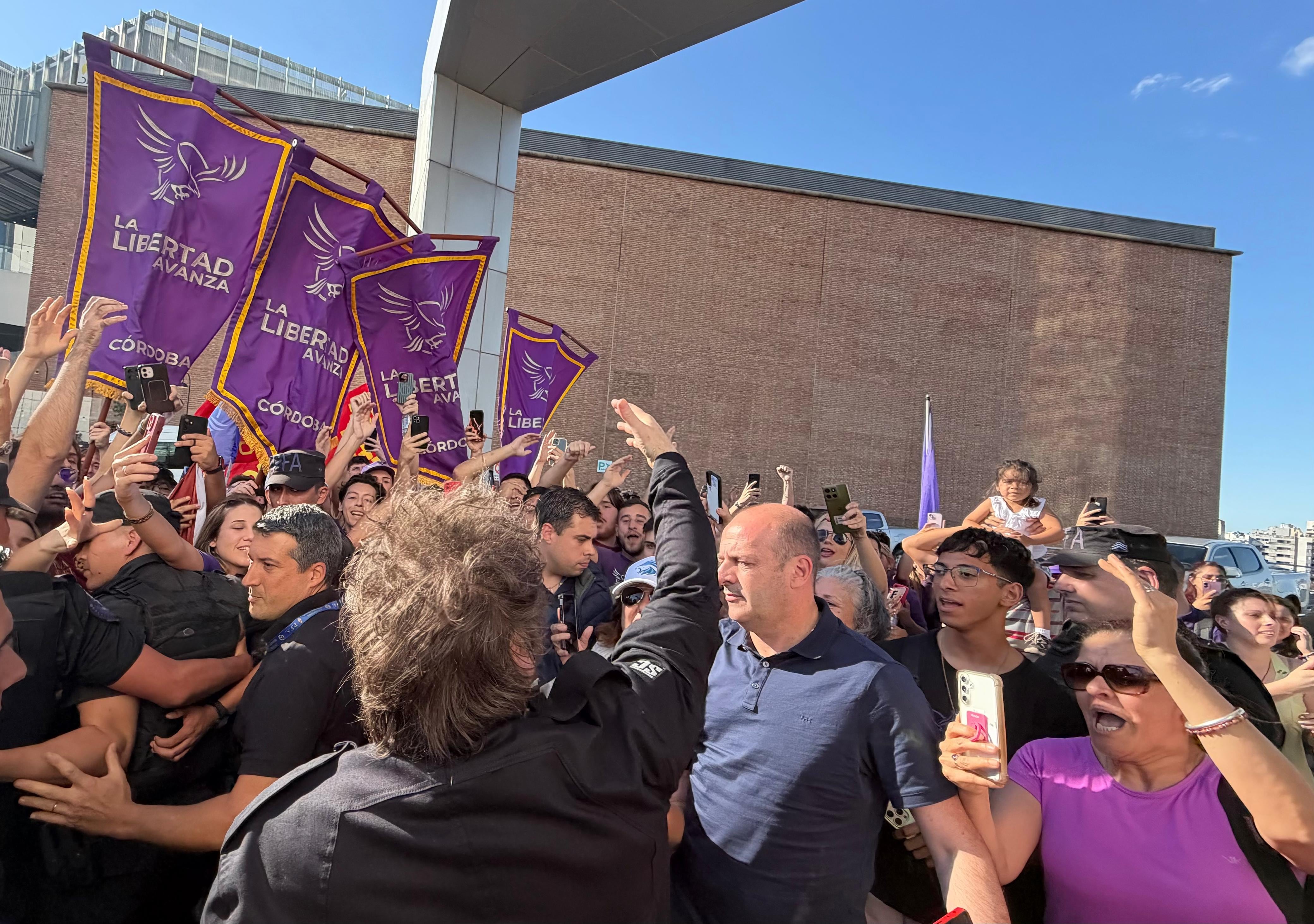 Milei en Córdoba en el marco del "Tour de la Gratitud" (Gentileza: LLA)