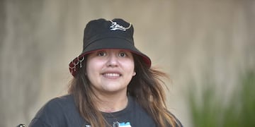 La joven atropellada en Chacabuco volvió a caminar luego de haber sufrido la amputación de su pie derecho. (Facundo Luque / La Voz)
