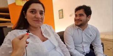 Cynthya y Pablo, los primeros "mapadres de San Luis.