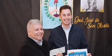 Manuel Calvo junto a Gustavo Benedetti en El Fuertecito