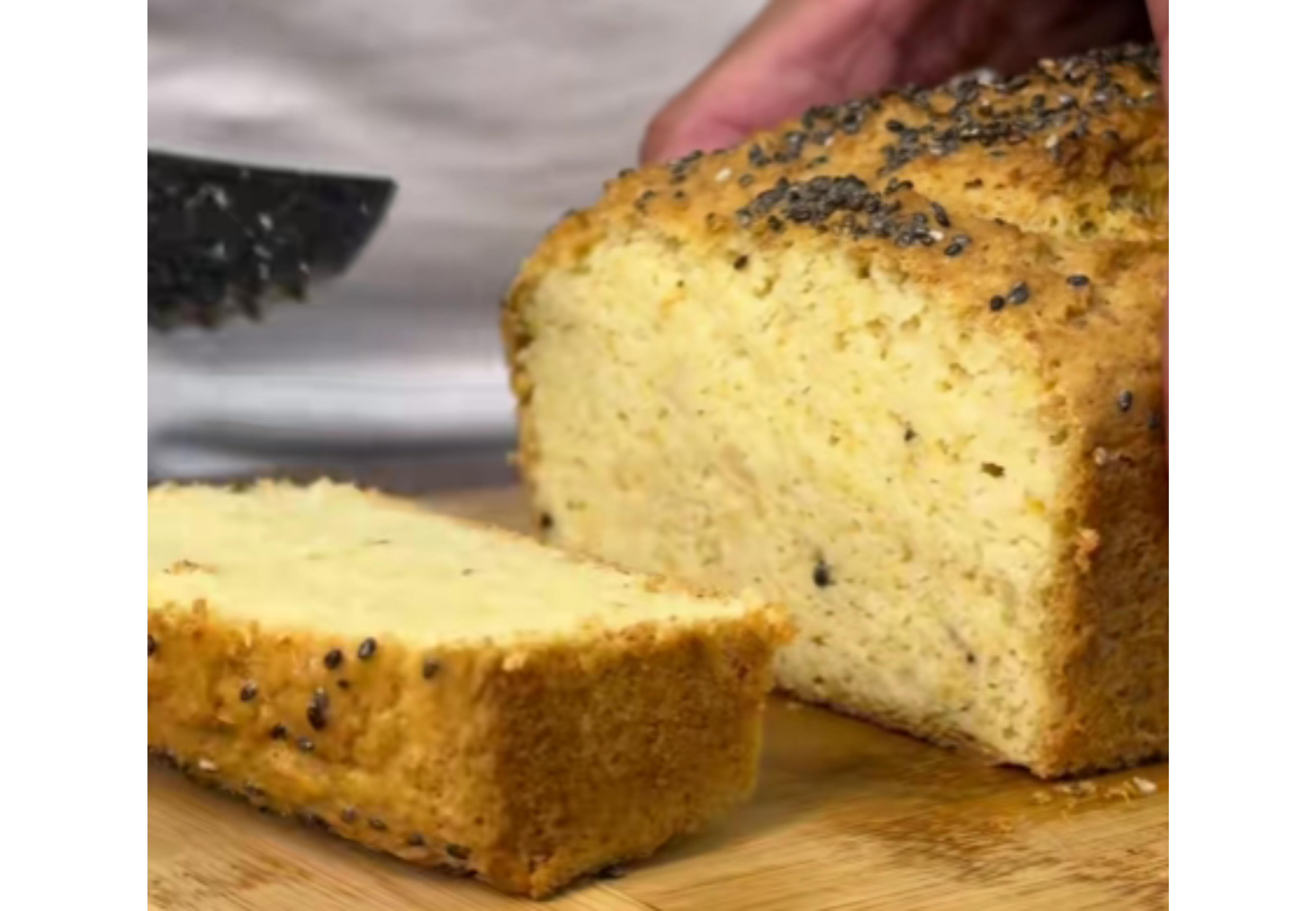 Así queda el pan por dentro.