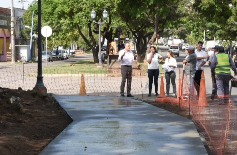 Avanza la ciclovía de Bv. Irigoyen