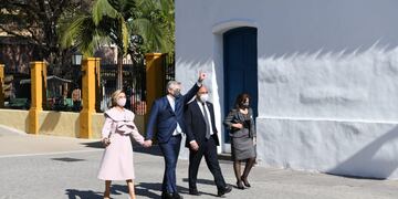 El presidente Alberto Fernández en Casa Histórica.