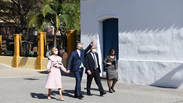 El presidente Alberto Fernández en Casa Histórica.