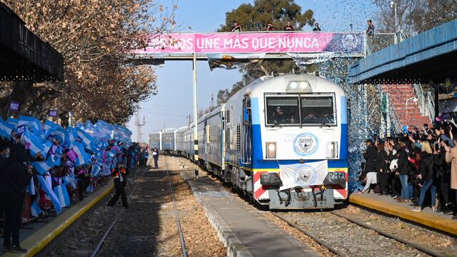 Volvió el tren de pasajeros a San Luis después de 30 años