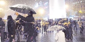 Última nevada en Buenos Aires.