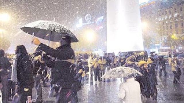 Última nevada en Buenos Aires.