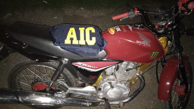 La moto encontrada en Rafaela, buscada en Córdoba