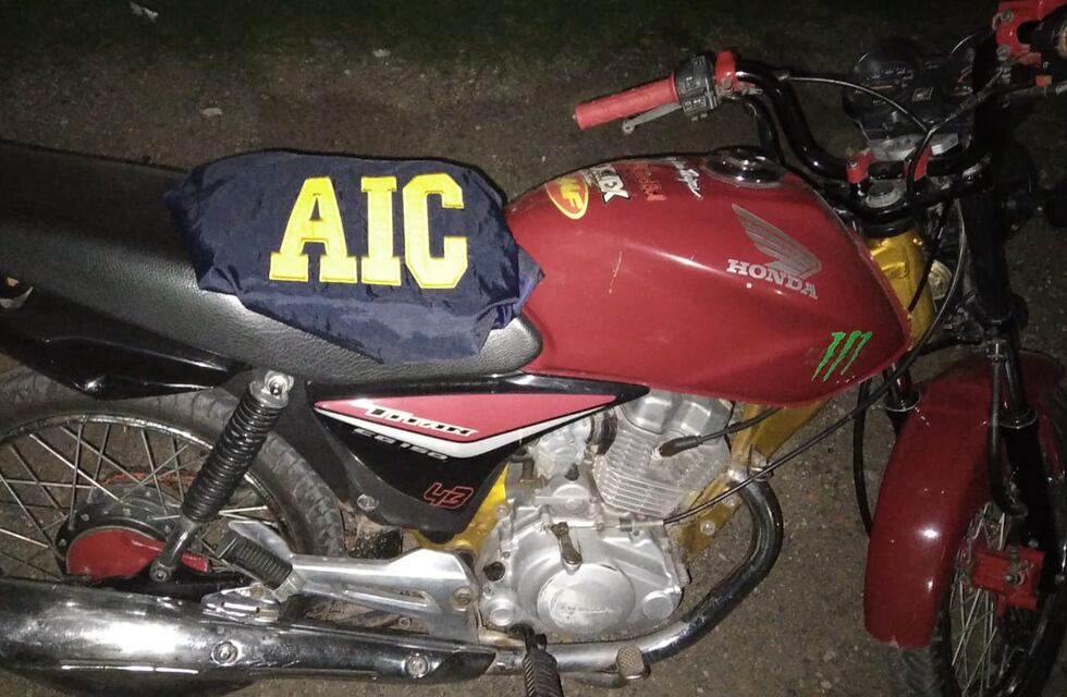 Le robaron la moto en Córdoba, la encontraron en Rafaela