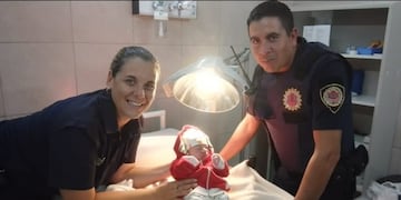 La Cumbre. Policías asistieron un parto en la calle.