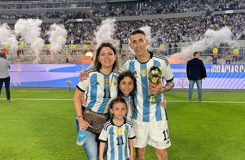 Ternura total: se agrandó la familia de Ángel Di María en Italia