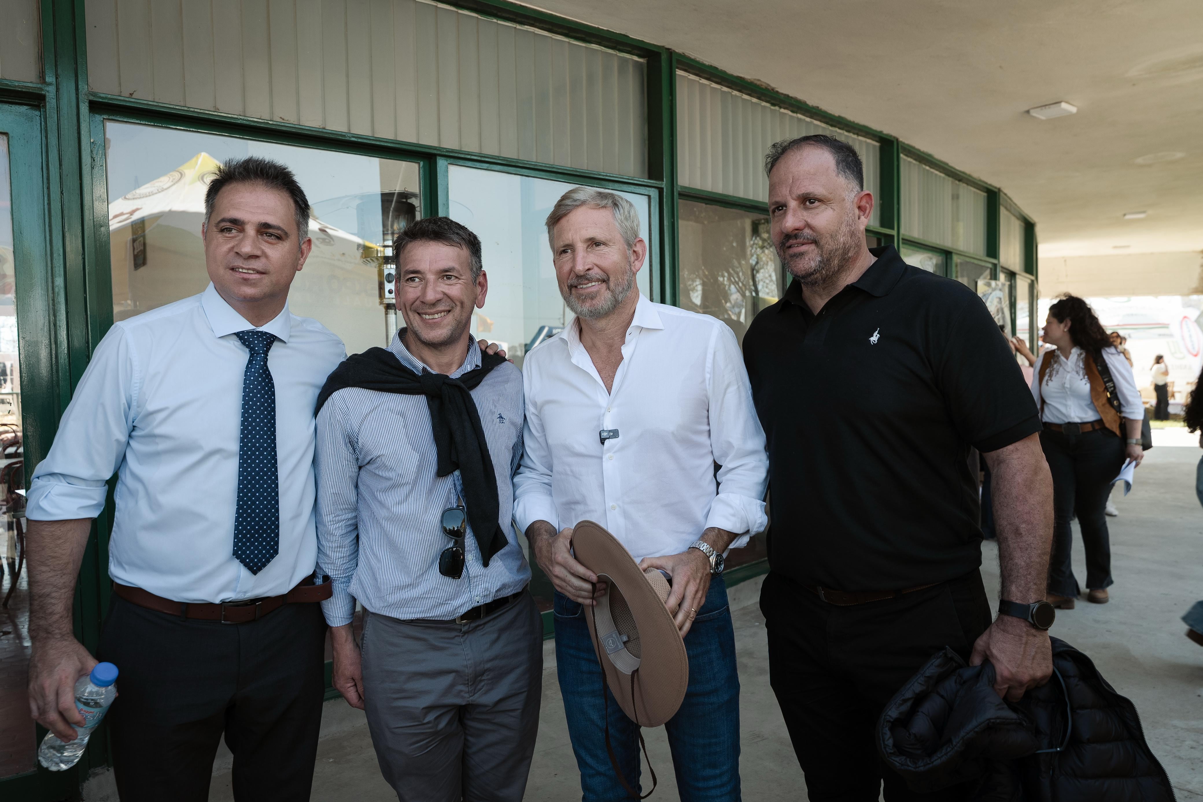 Frigerio con intendentes de Gualeguaychú y Pueblo General Belgrano