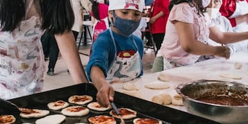 Se realizó un encuentro de cocina para niños del Programa “Filomena Grasso”
