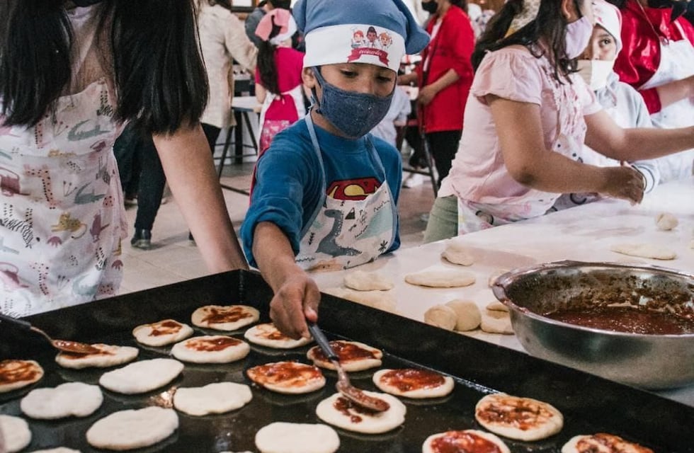 Se realizó un encuentro de cocina para niños del Programa “Filomena Grasso”